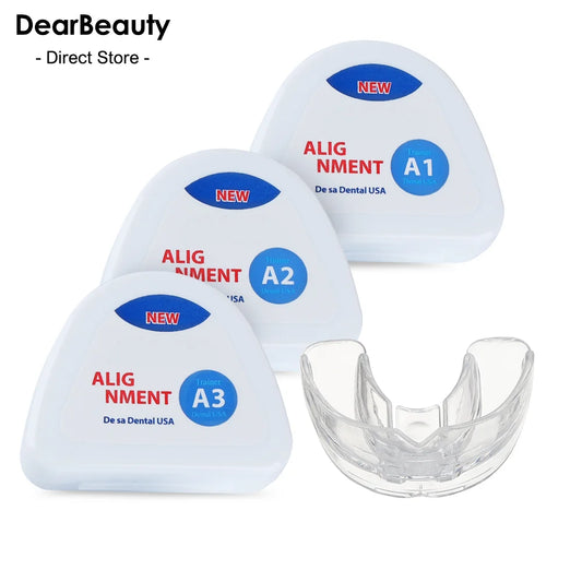 1 Set Teeth Retainer/Mouth Guard, 3 Stage Dental Orthodontic Braces/Teeth Straightener, Anti-Snoring Device