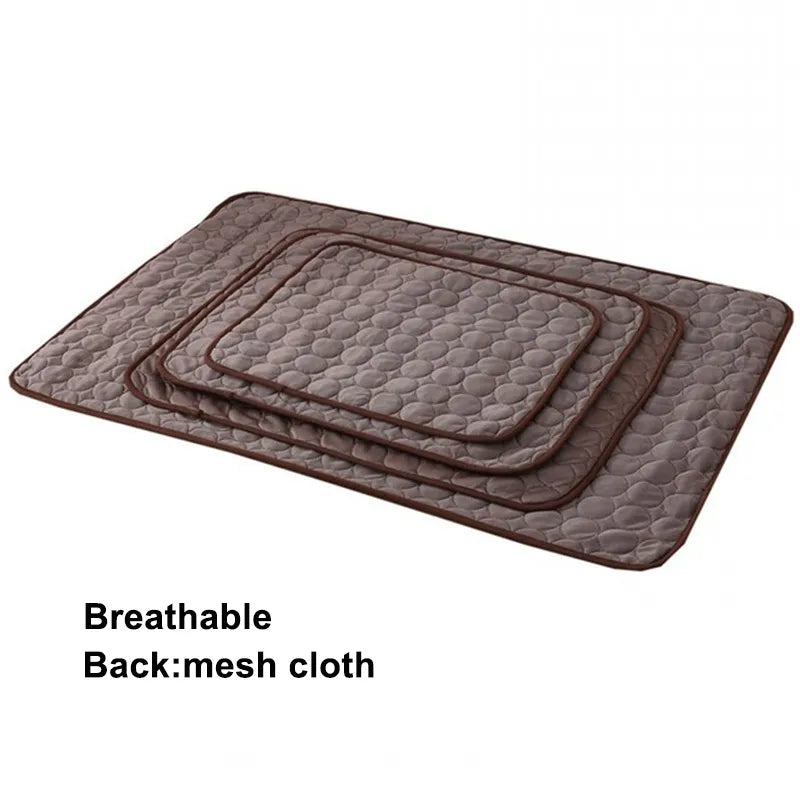 Cooling Summer Pad Mat For Dogs Cat Breathable Washable For Small Medium Large Dogs