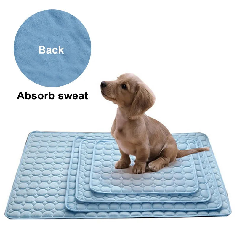 Cooling Summer Pad Mat For Dogs Cat Breathable Washable For Small Medium Large Dogs