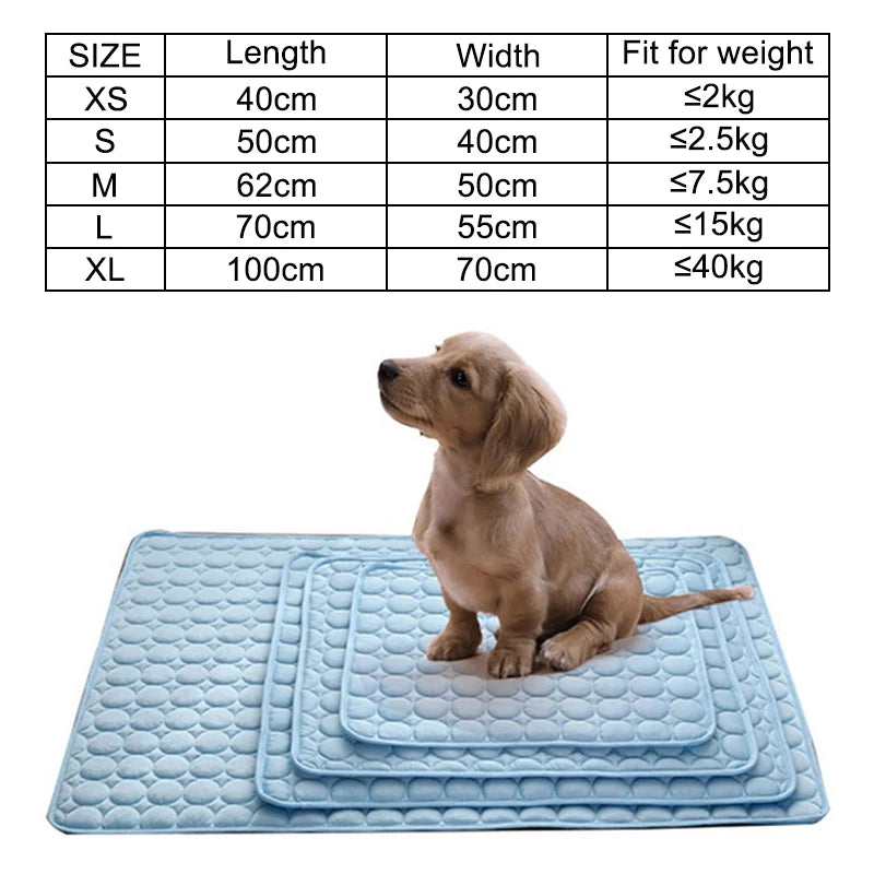 Cooling Summer Pad Mat For Dogs Cat Breathable Washable For Small Medium Large Dogs