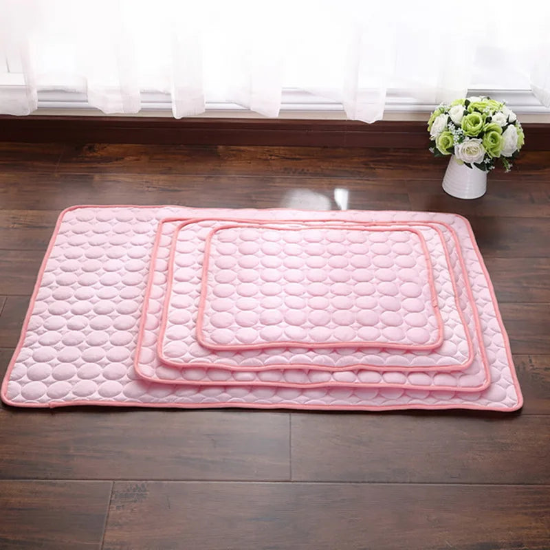 Cooling Summer Pad Mat For Dogs Cat Breathable Washable For Small Medium Large Dogs