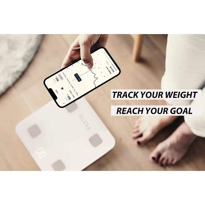 Smart Scale 400 lbs Digital Bathroom Scale for Body Weight/BMI