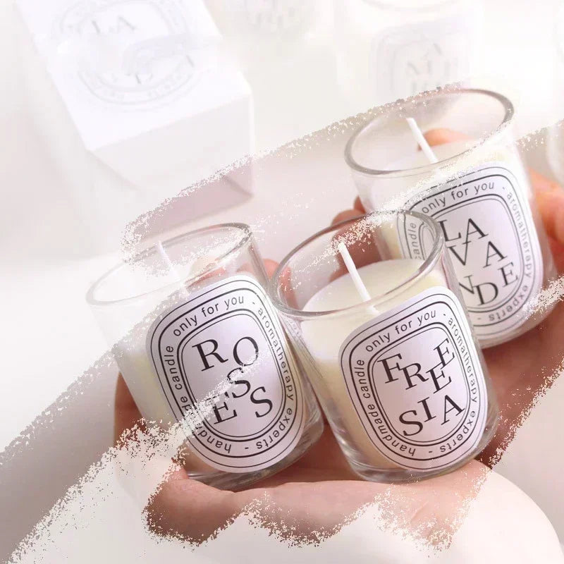 Romantic Transparent Scented Fragrance Candle Jars