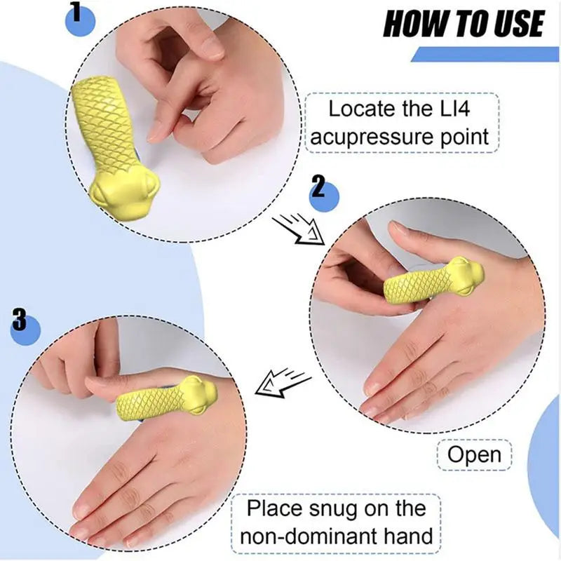 Acupressure Headache Stress Anxiety Relief Hand Clip