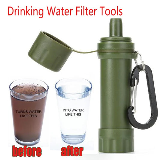 Outdoor Drinking Water Filtration/Purifier; Emergency Life Portable Survival Straw; Water Filter Multifunctional Drinking Tools