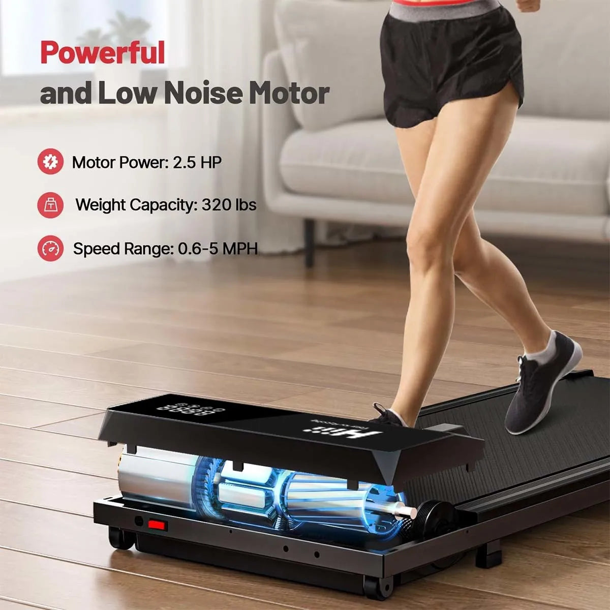 Small Portable Under Desk Treadmill