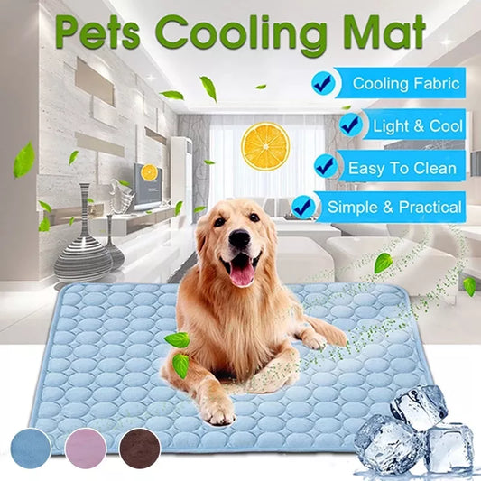 Cooling Summer Pad Mat For Dogs Cat Breathable Washable For Small Medium Large Dogs