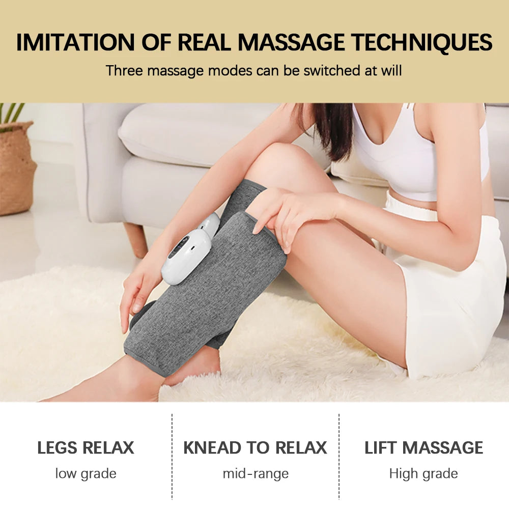 Air Pressure Calf Massager For Arthritis Knee Pain Relief Kneading Leg Massager