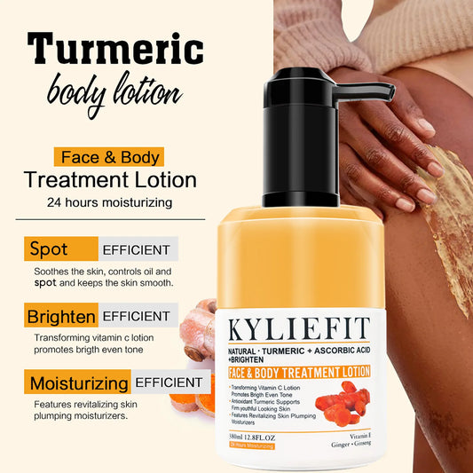 Turmeric Brightening Body Lotion, Spots Treatment,  Hydration Cream, For All Skin Types