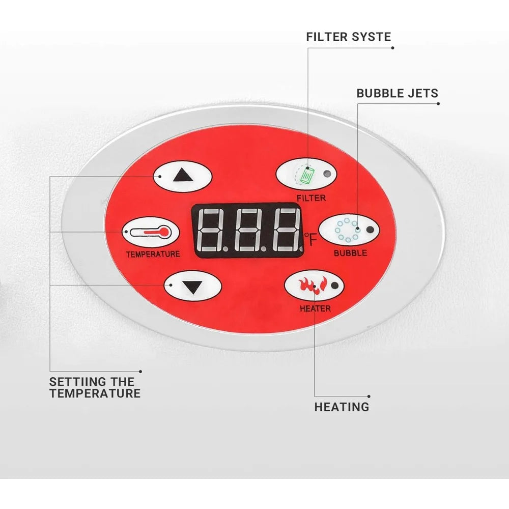 Large Inflatable Hot Tub for the Whole Family (4 to 5 Person)