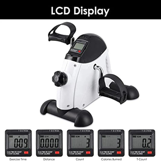 Under Desk Bike Pedal Exerciser For Arms And Legs  With LCD Display