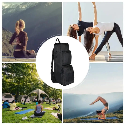 Multi-function Portable Yoga Bag Gym  Backpack Yoga Mat Blanket Pouch Waterproof Oxford Cloth Adjustable Shoulder Bag