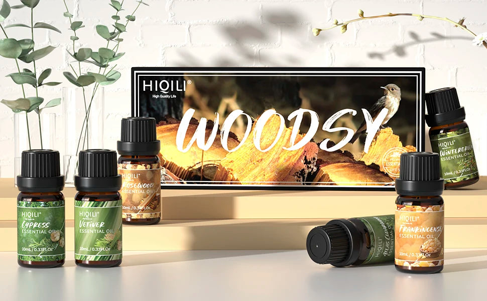 Woodsy Aromatherapy, Diffuser Oil Set