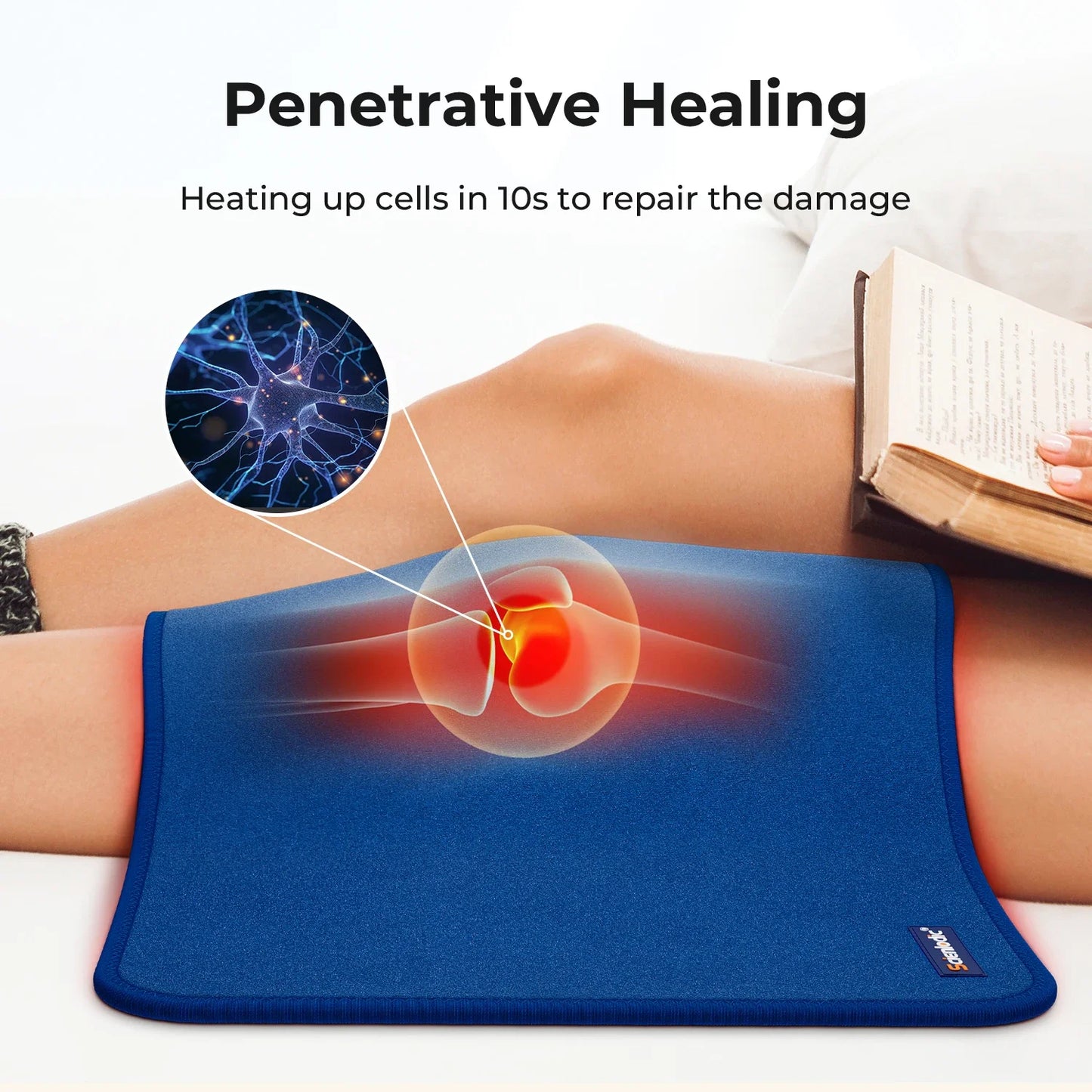 Red Light Therapy Pad,  LED Infrared Back Massager, Skin Care Infrared Light Therapy, Yoga Mat Muscle Massage Cushion