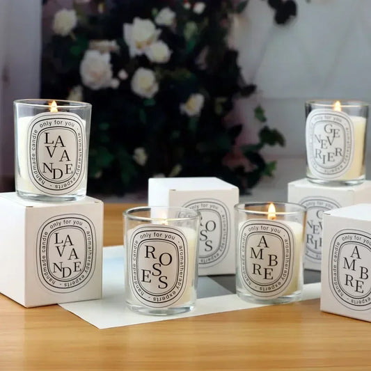 Romantic Transparent Scented Fragrance Candle Jars