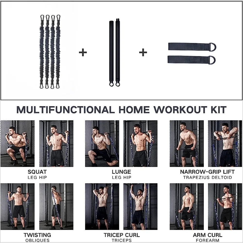 Portable bench press resistance bands