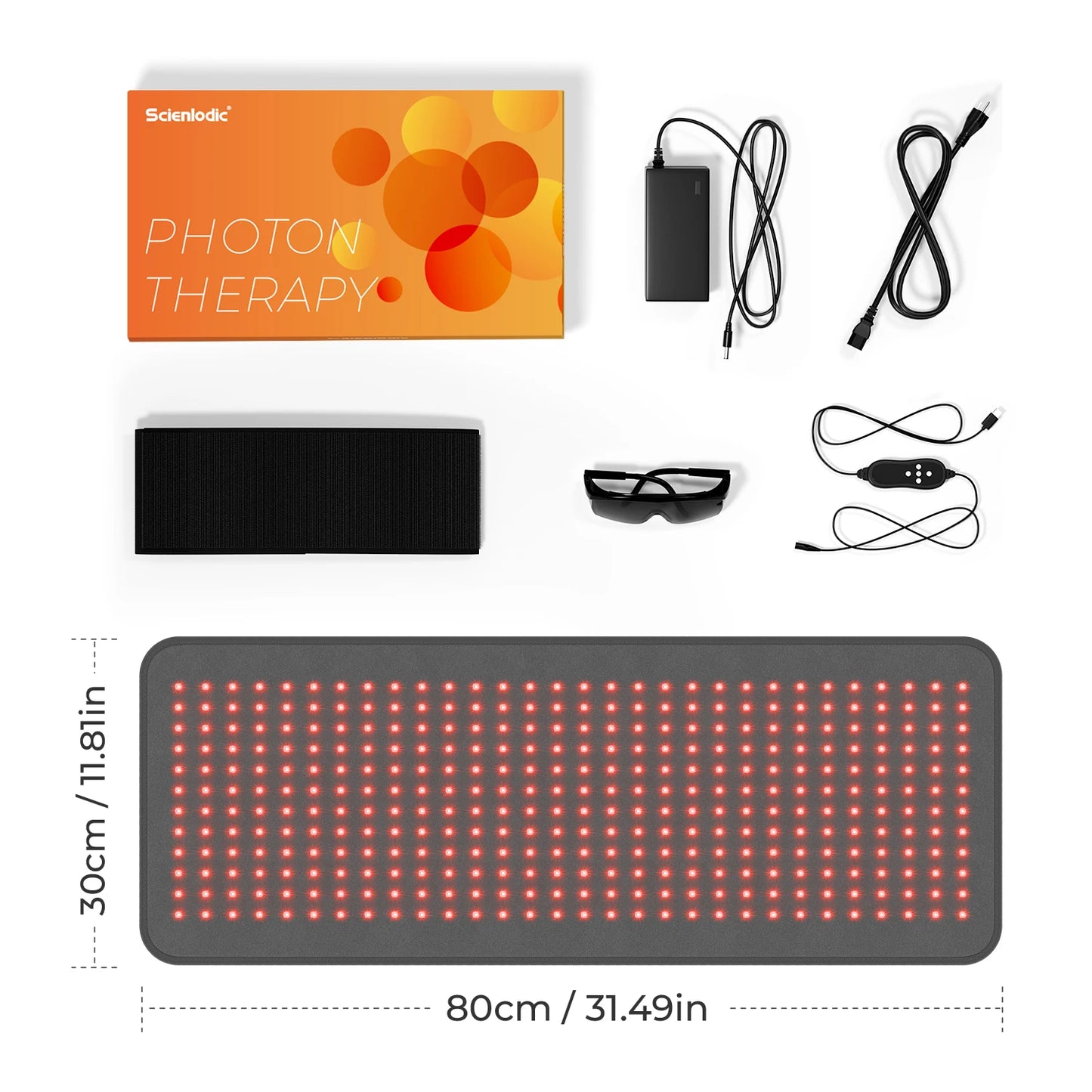 Red Light Therapy Pad,  LED Infrared Back Massager, Skin Care Infrared Light Therapy, Yoga Mat Muscle Massage Cushion