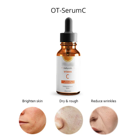 30ml Vitamin C Dark Spots Face Serum Hyaluronic Acid Retinol Vitamin E Anti-wrinkle Brighten Moisturizing Skin Care