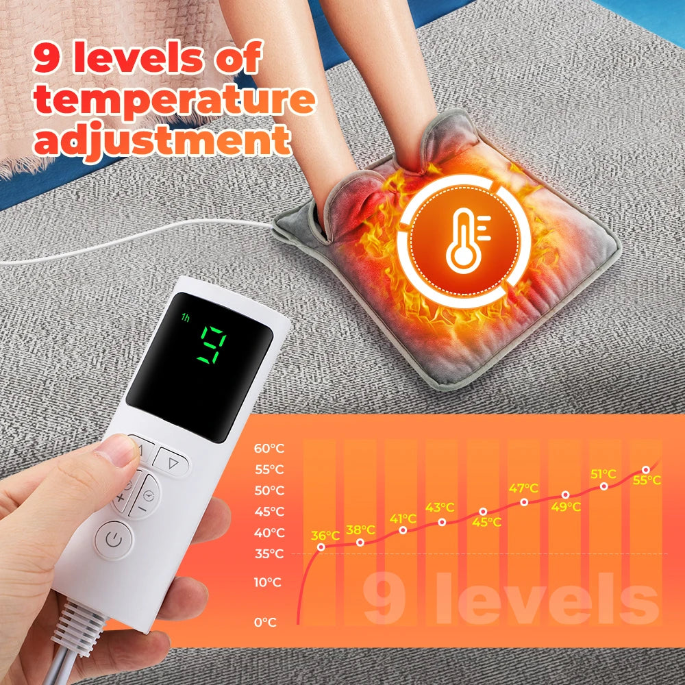 Electric Heating Pad for Shoulder Back Arthritis Pain Relief/Foot Warmer