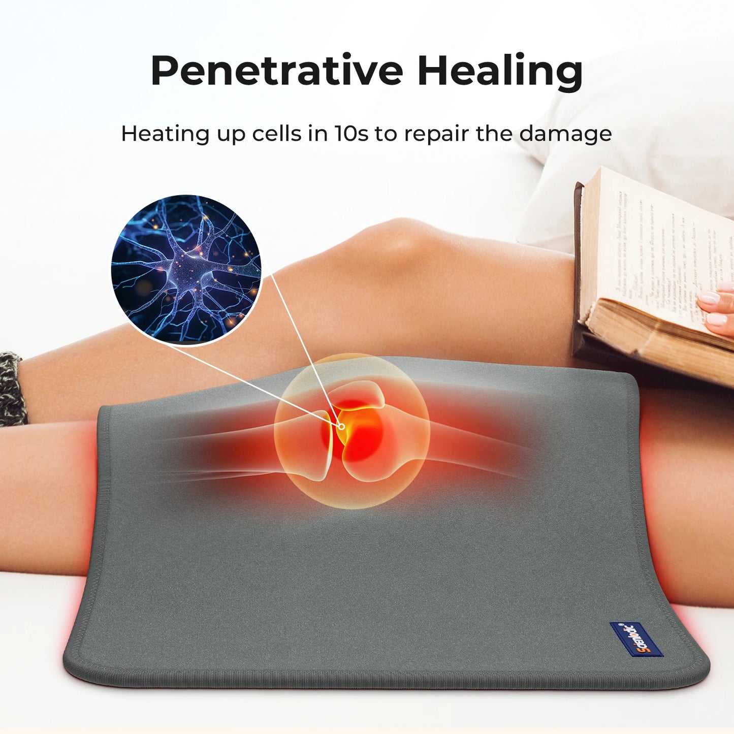 Red Light Therapy Pad,  LED Infrared Back Massager, Skin Care Infrared Light Therapy, Yoga Mat Muscle Massage Cushion